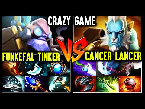 Funkefal Fast Hands Tinker God vs Unkillable Raid Boss Cancer Lancer - Crazy Game Dota 2