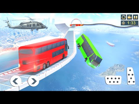 Impossible Bus Stunt Driving Ramp Bus Stunts