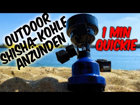 Quickie | Wie zünde ich draußen Shisha Kohle an? Outdoor Jookah Shisha am See oder Strand | Exquisit