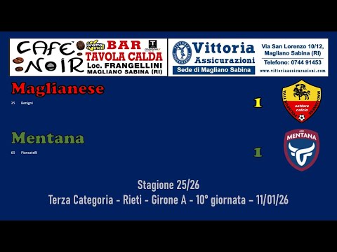 Maglianese - Mentana 1-1 (11/01/2026)