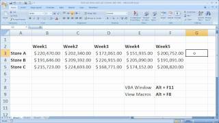 Excel Macro VBA Tip 17 - Find Last Row and Last Column with VBA