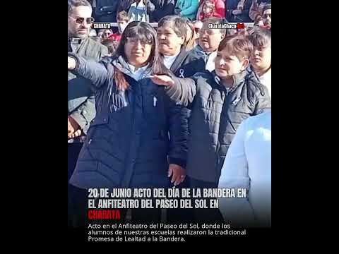 Acto Día de la Bandera en Charata