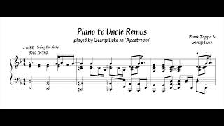 Uncle Remus piano with original recording