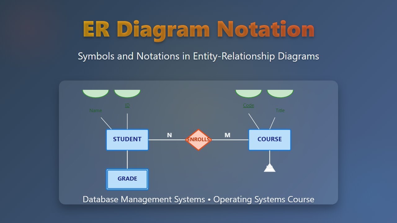 ER Diagram Notation Explained for Beginners | Database Design Tutorial