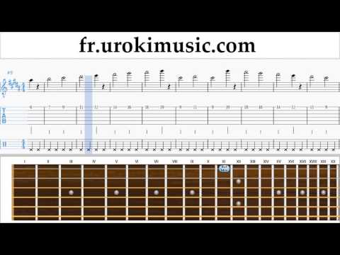 Comment Jouer de la Guitare David Guetta, Justin Bieber - 2U Tab Tablature Partie#1 Exerce um-i829