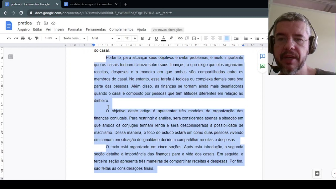 Como formatar o texto no Google Docs de acordo com a ABNT