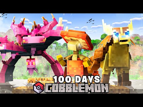 I Spent 100 Days as a SHINY TRAINER in Minecraft COBBLEMON..