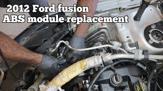 Ford fusion full ABS module replacement, fading brake pedal, soft brake pedal  pt2
