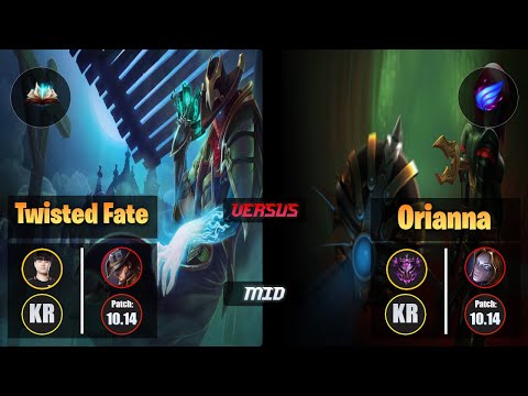 Tempt TWISTED FATE (Mid) [Unsealed Spellbook] VS ORIANNA - Master KR Patch 10.14