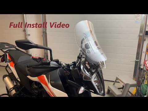 KTM 390 Adventure - Givi Airflow sliding windscreen full installation