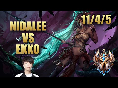 SKT T1 Haru Nidalee Jungle Vs Ekko - KR Challenger Match Summary Patch 9.20