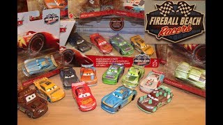 Mattel Disney Cars 3 Fireball Beach Racers Michael Rotor McQueen Jackson Cruz Chase Ryan (Sandy)