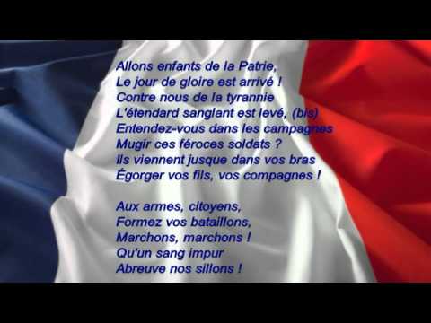 La Marseillaise : couplet 1 - le premier couplet chanté lors des événements