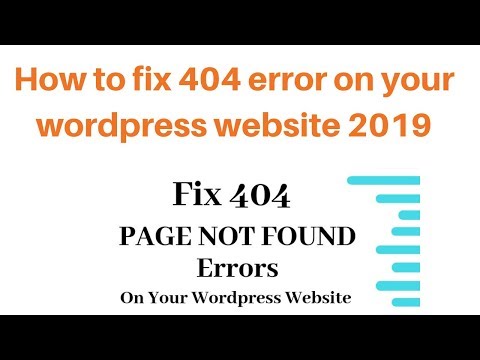 How to fix 404 error on your wordpress website 2019