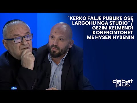 "Kerko falje publike ose largohu nga studio" / Gezim Kelmendi konfrontohet me Hysen Hysenin
