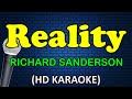REALITY - Richard Sanderson (HD Karaoke)