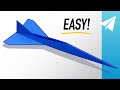 How To Make An EASY Jet Paper Airplane That Flies REALLY Fast  Concorde Tutorial