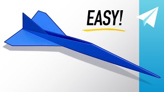 How to Make an EASY Jet Paper Airplane that Flies REALLY Fast — Concorde Tutorial