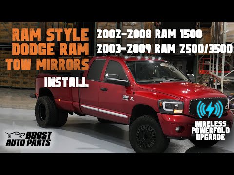 Tow Mirror Install: 2002-2009 Dodge Ram 1500/2500/3500 Towing Mirrors (Add Power Folding) - 3rd Gen