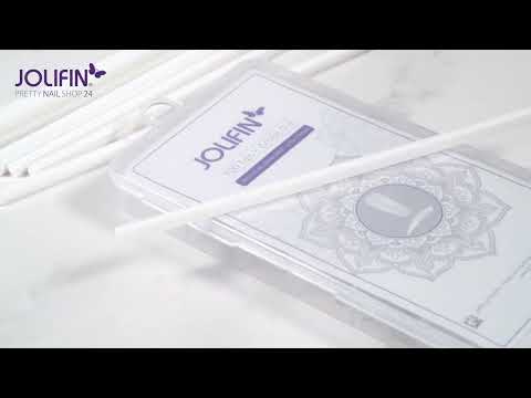 Jolifin Press-On Feilsticks - weiß 180 & 10er