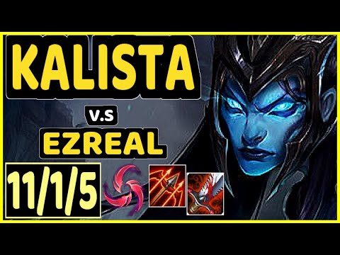 HANS SAMA (KALISTA) vs EZREAL - 11/1/5 KDA BOTTOM ADC CHALLENGER GAMEPLAY - EUW