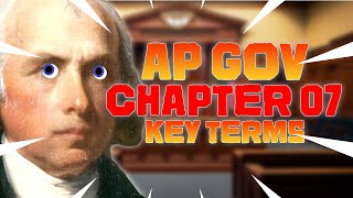 AP GOV Chapter 7 Key Terms + Notes