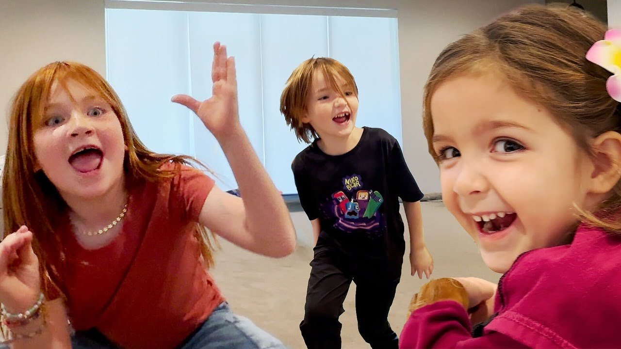 FAMiLY DANCE PARTY!! Adley dances to Greatest Show song then Niko and Navey start Dancing - part 1