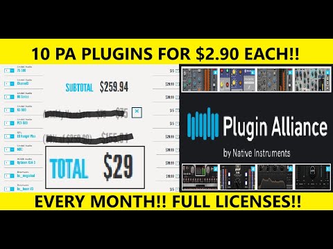 How I Buy 10 plugins a month from Plugin Alliance for $3 Each
