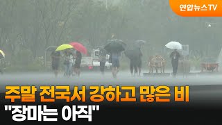 주말 전국서 강하고 많은 비…"장마는 아직" / 연합뉴스TV (YonhapnewsTV)