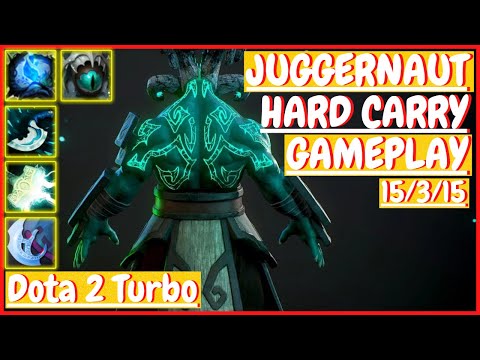 Juggernaut (ARCANA) 15/3/15 [HARD CARRY] [Gameplay DOTA 2 Turbo] 7.32
