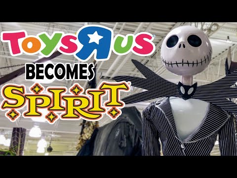Spirit Halloween inside ABANDONED TOYS R US