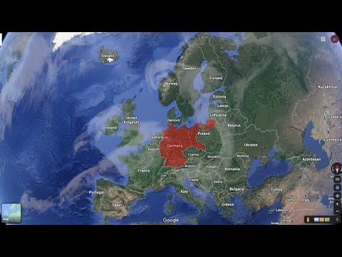 WW2 in 30 seconds using Google Earth