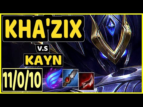 HY0G4 (KHA'ZIX) vs KAYN - 11/0/10 KDA JUNGLE CHALLENGER GAMEPLAY - BR