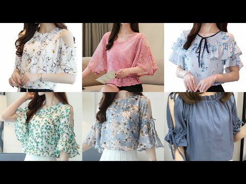 Latest Summer Light Tops For Girls 2020 | Chiffon Blouse Designs | New Dress Design 2020 Jeans Top