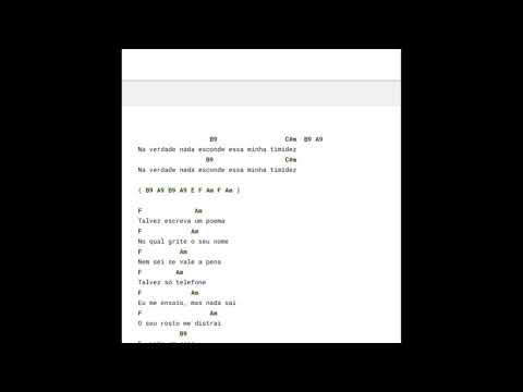 Timidez versão do site da banda - Biquini Cavadão