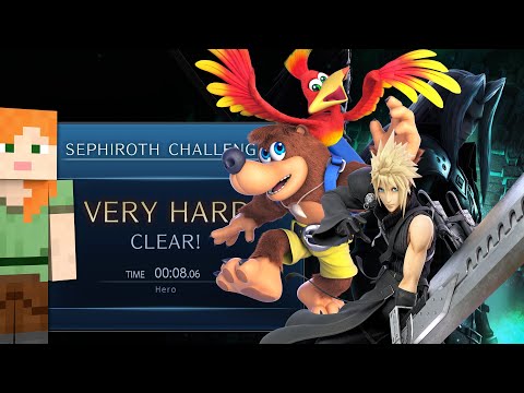Sephiroth Challenge Very Hard with every Character (FINAL)