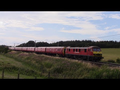 Royal Mail class 325 drags with DB class 90 traction in July 2019