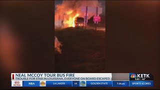 Country singer Neal McCoy loses tour bus to early morning fire
