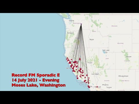 Historic FM Band Sporadic E - Moses Lake, WA (2021.07.14) [Part 3/3] *Read Description*
