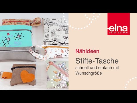Pencil case in your desired size for sewing beginners | easy | elna 3210 | KreativZeit | Elna Deu...