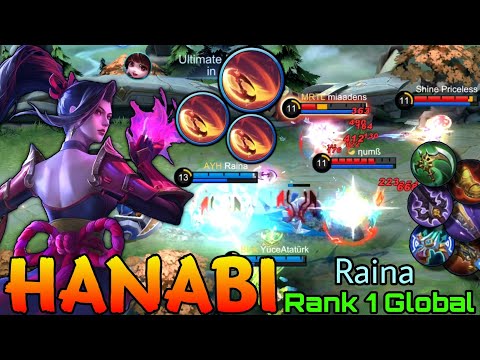 Legendary Hanabi Sidelane Monster - Top 1 Global Hanabi by Raina - Mobile Legends
