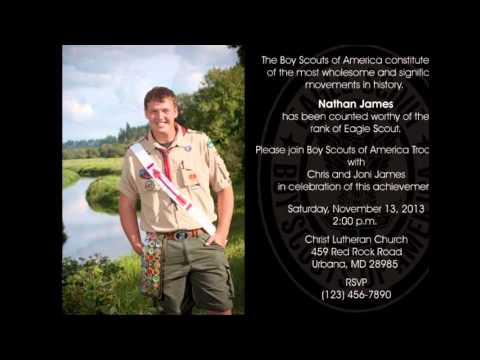 Eagle Scout Invitations Template Free
