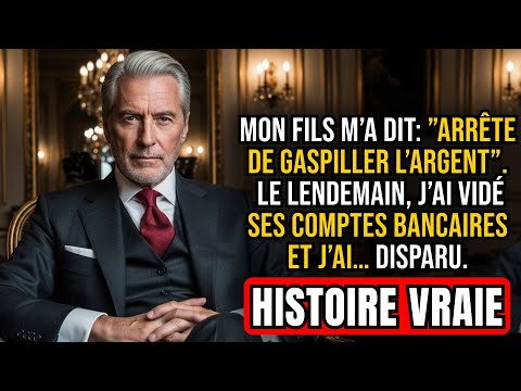 Mon fils m’a dit d’arrêter de gaspiller mon argent. Le lendemain, j’ai vidé ses comptes…
