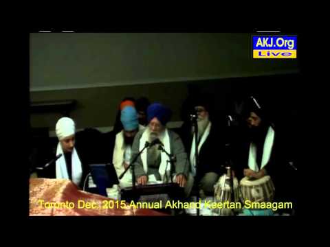 030 Toronto Dec. 2015 Saturday Morning - Bh. Hardial Singh Jee Toronto