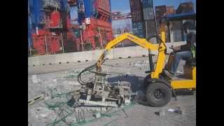 preview picture of video 'Probst Interlock Laying Machine VM 301, Port Said East, Egypt.'