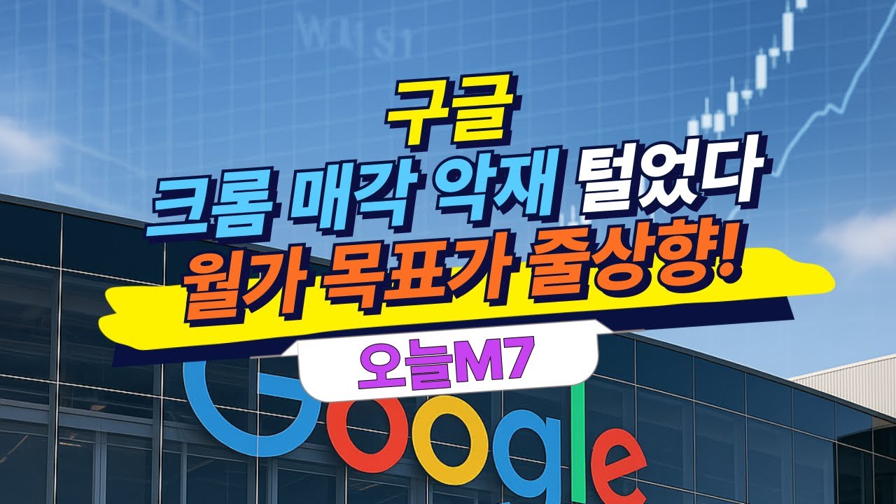 알파벳, 크롬 매각 악재 털고 최고치...월가도 목표가 줄상향 [오늘M7]