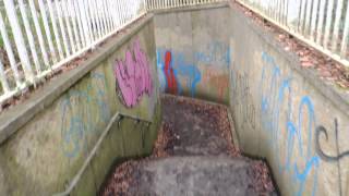 Creepy Dark Subway Tunnel under M40 motorway in Buckinghamshire Woodland