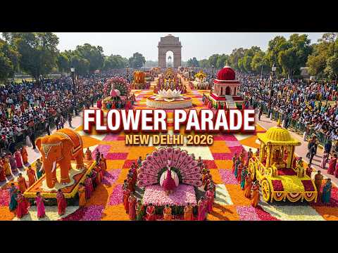 Grand Flower Parade New Delhi 2026: India's Most Colorful Festival 4K