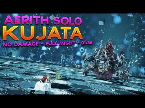 FF7 Rebirth - Kujata Full Might - Aerith Solo (No Damage, No Limit, 1:38)
