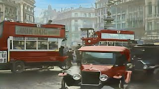 London 1920s in color [60fps,Remastered] w/sound design added
